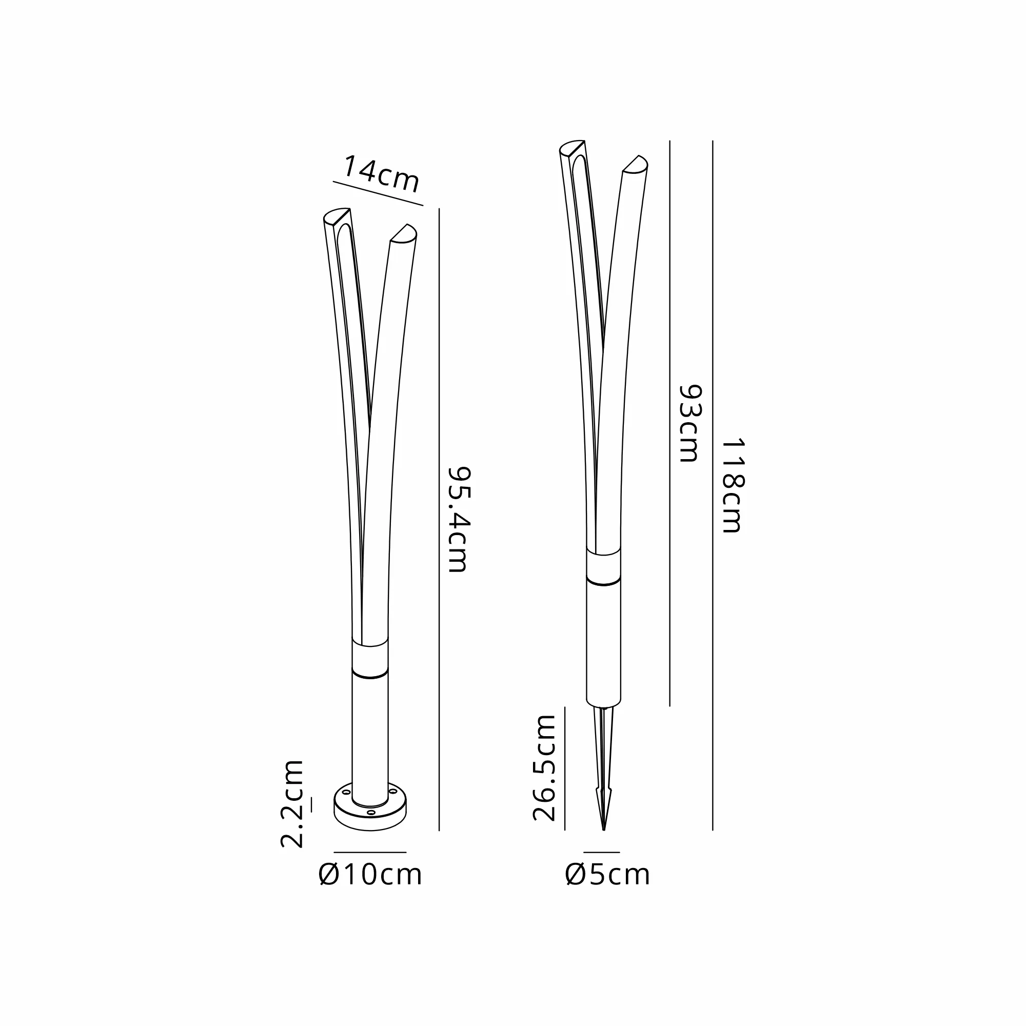 Katana Exterior Lights Mantra Bollards